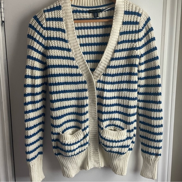 TOMMY HILFIGER oversized striped cardigan XS - Picture 1 of 5